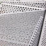 4ft AISI Stainless Steel Perforated Sheet Gauge 20 Diamond Round Plate