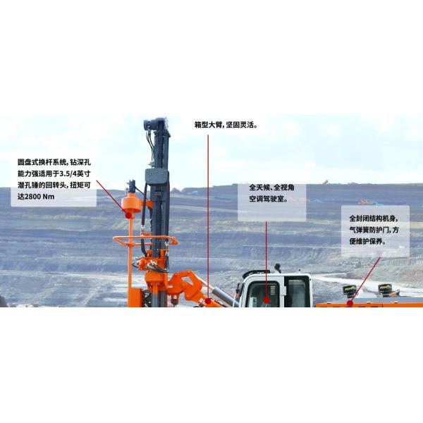 Open Hole Deep Water Well Drilling Rigs , Integrated Mobile Borehole Drilling Machine