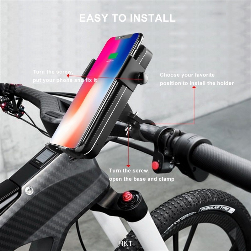 5W Bicycle Multifunctional Wireless Charger With 5000mAH Lithium Battery