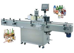 Wholesale 40mm PLC Automatic Round Bottle Labeling Machine For PET Plastic Glass Water Bottles from china suppliers