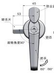 Zinc Die Casting Garage Door Security Locks Industrial Base Lock