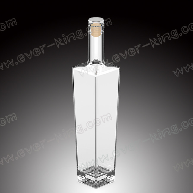 Cap Sealing 200mm glass Whiskey Bottle for Liquor