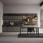 Kitchen Furniture Cabinets Luxury Modern Smart Modular Design Wooden Veneer Door