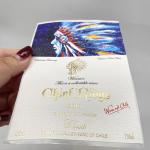 Plastic Vinyl PVC Adhesive Wine Bottle Labels Waterproof Custom Printed Logo