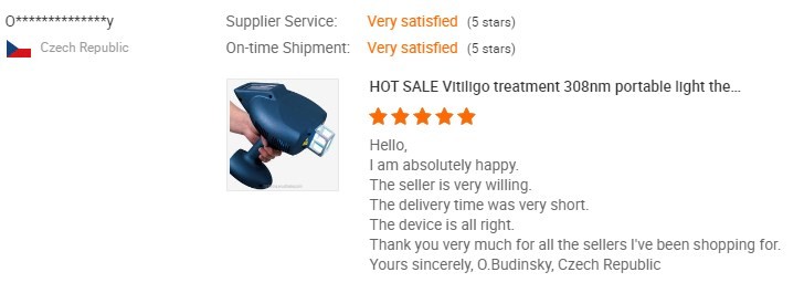 Vitiligo 308NM Excimer Laser System Psoriasis Eczema Excimer Light Therapy