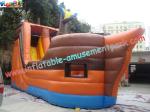 Durable Adult PVC tarpaulin Inflatable Slide Large for rent, re-sale, commercial