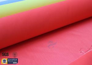 Wholesale Fiberglass Fire Blanket Red Acrylic 0.43MM 490G Satin Welding Safety Fabric from china suppliers