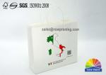 Eco - Friendly 4C Printiing 150g White Kraft Papar Bags With Twisted Paper
