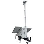 Mobile solar surveillance trailer solar CCTV camera trailer for commercial
