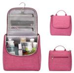 Travel Hanging Wash Bag , Water Resistant Polyester Cosmetic Toiletry Bag
