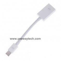 Mini DisplayPort DP Male to HDMI Female Adapter Cable - White (15CM)