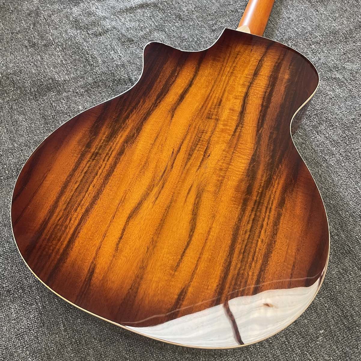 Custom 12 Strings KOA Wood Taylor Style Acoustic Guitar Glossing Finish Body Matt Neck Open Tuner
