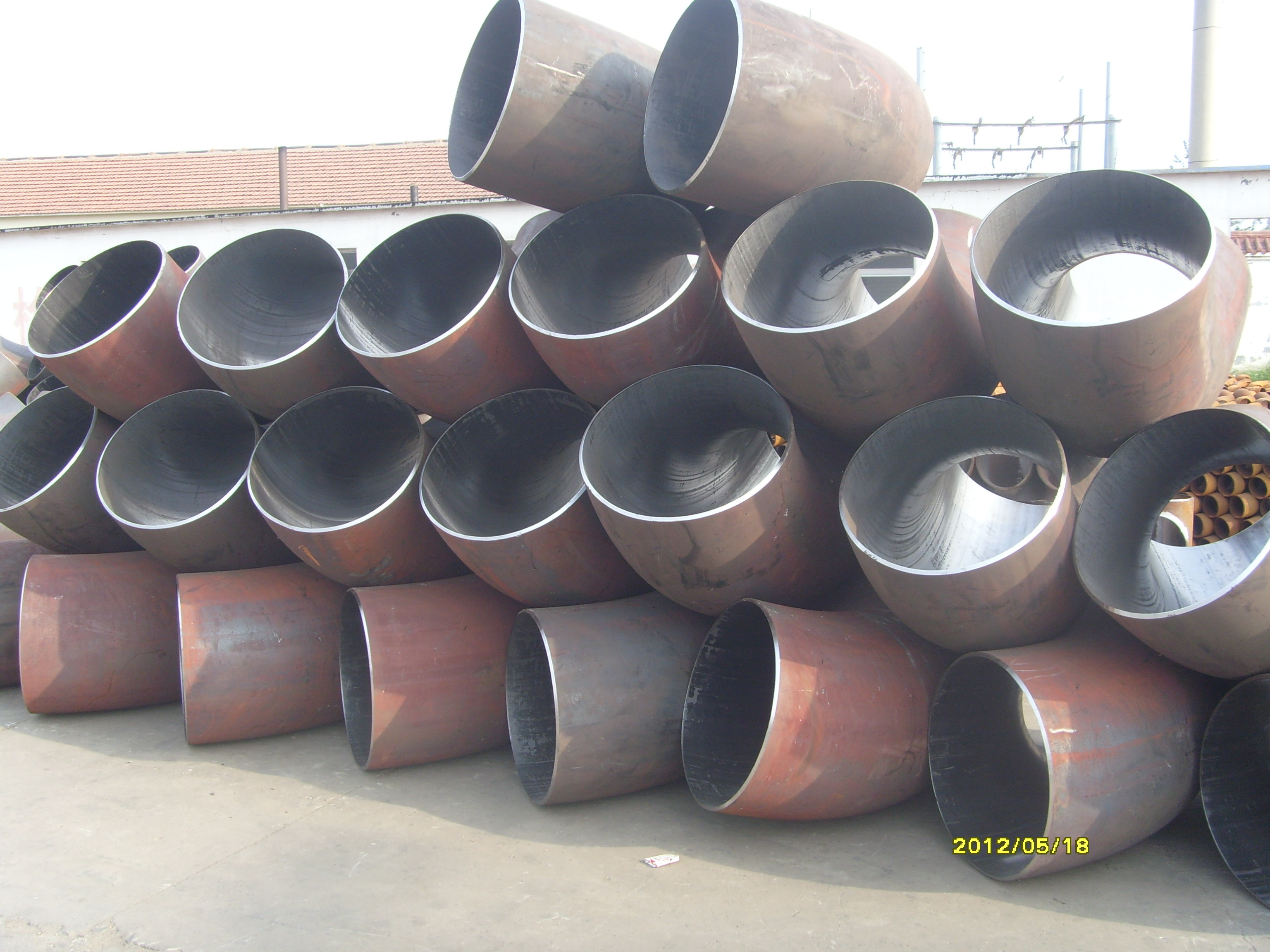 B16.9 Carbon Steel Pipe Elbow Butt Welded Sch20 Sch40 Sch80 Anti Rust Paint