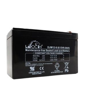 Wholesale Sturdy ABS Container Leoch Battery DJW12-9.0 12V9Ah for UPS Machine Room Power System from china suppliers