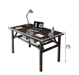Wholesale Home Office Furniture Manufacturers Simple Folding Computer Long Table Iron Frame Desk from china suppliers
