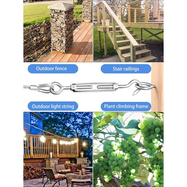 Corrosion Resistant DIN1480 Grade Stainless Steel Turnbuckle For Different Sizes