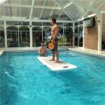 Customized Size Sup Yoga Board , Inflatable Aqua Yoga Board Wear Resistance