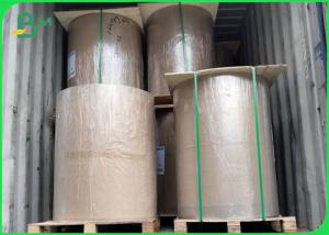 Wholesale 70g - 150g Uncoated Unprinted Brown Jumbo Roll Kraft Paper For Gift Wrapping from china suppliers