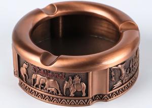 Wholesale 82*32MM Color bronze Zin Alloy Customizable Portable Metal Die Casting Ashtray from china suppliers