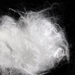 Siliconized PLA Polylactic Acid Fiber / Corn Fiber 2D×51mm White Color