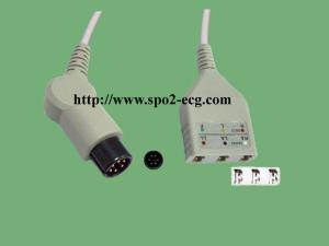 Wholesale LL Style ECG Medical Cables One Piece Round 6 Pin No Resistance from china suppliers