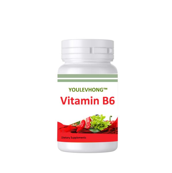 Stearic Acid Enhanced Vitamin B6 Capsules Multivitamin Non GMO Gluten Free For
