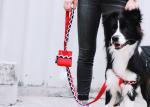 Pink Red Hands Free Full Dog Poop Bag Holder Outdoor Dog Waste Bag Dispenser
