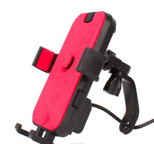 Wholesale ABS 5V 2.1A Iphone 11 Motorcycle Mount , Dual Usb Phone Stand For Motorcycle from china suppliers