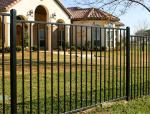 Durable Steel Bar Wrought Iron Fence 6ft High Prefabricated Ornamental