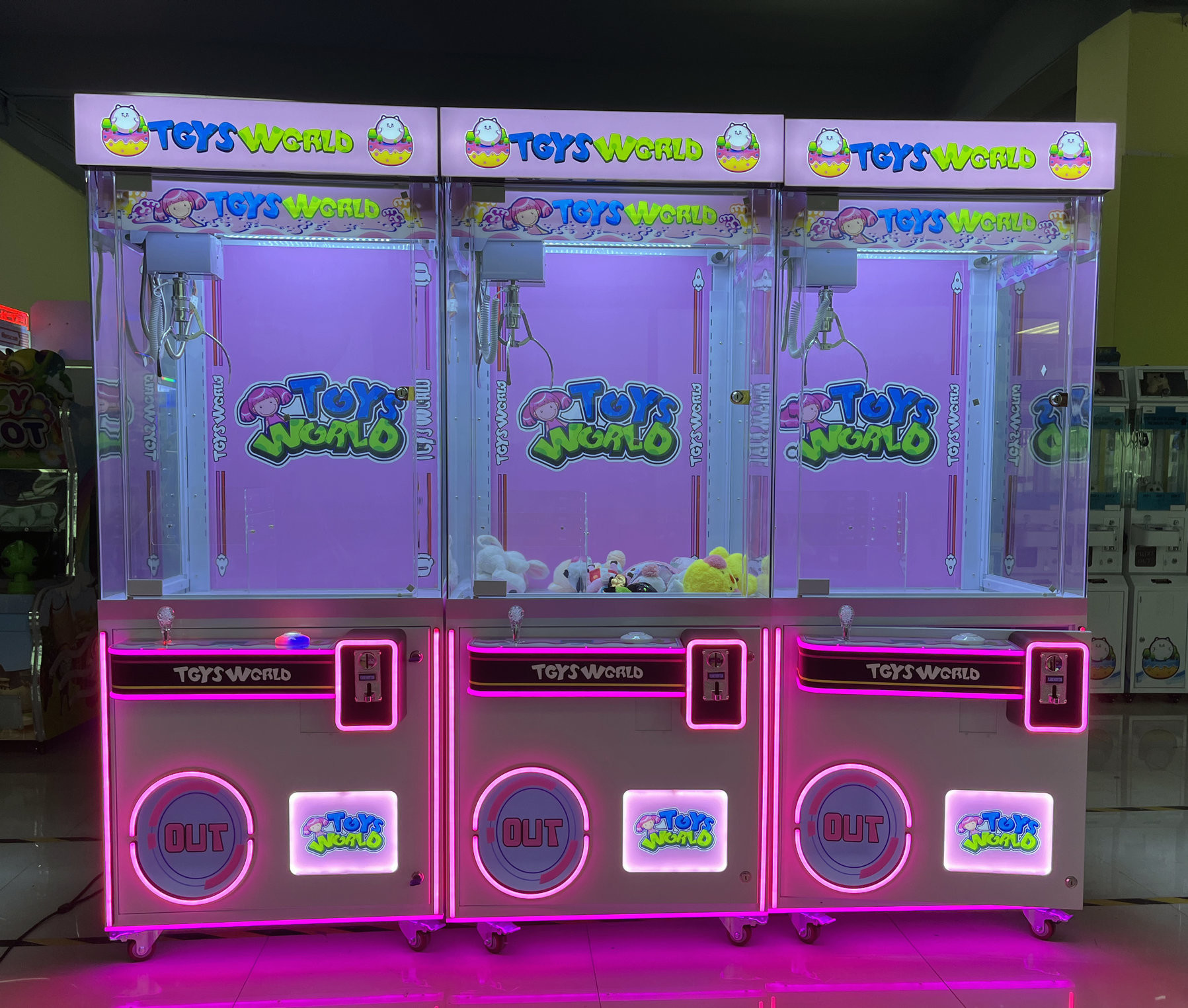 Playfun Prize Kids Plush Toys World Claw Customizable Game Machine