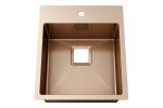 Luxury 304 Sus Above Counter Bathroom Sink For Hotel Sanitary Ware / Brushed
