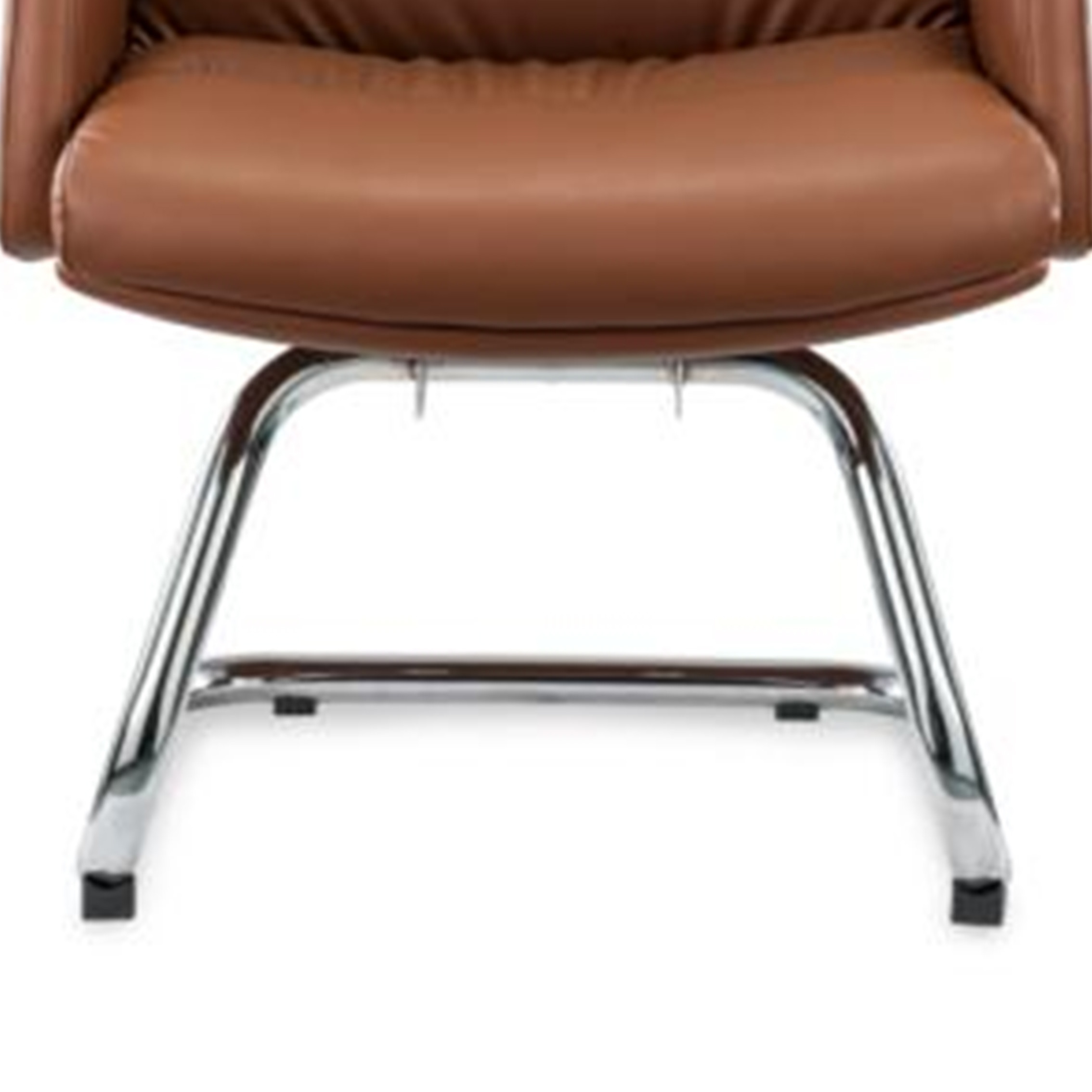 Ergonomic Office Chair Flexible Chrome Wheel Convenient Pu Leather Swivel Boss Manager Staff Modern Revolving Chair ﻿