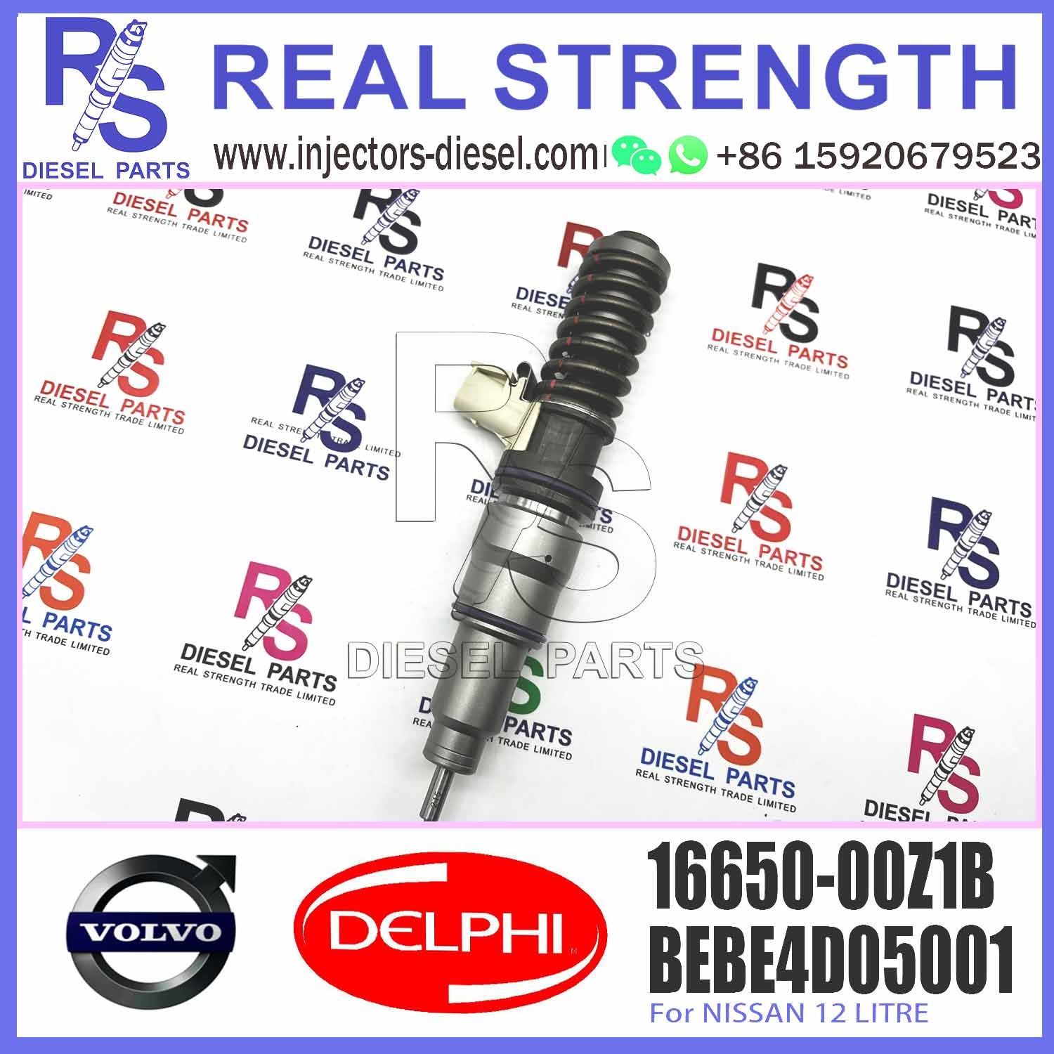 High Quality Hot-selling Diesel Common Rail Injector 16650-00Z1B for V-O-L-V Engine 16650-00Z1A