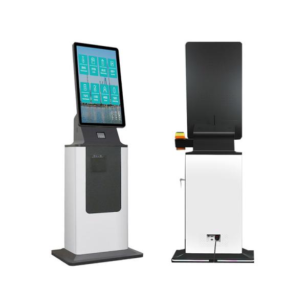 27 32 Inch Touch Hotel Self Service Check in Kiosk Self Service Card Reader Printer Floor Standing Payment Kiosk Machine