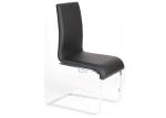 Smooth PU Leather Upholstered 46cm 0.25CBM Z Shape Modern Dining Chair