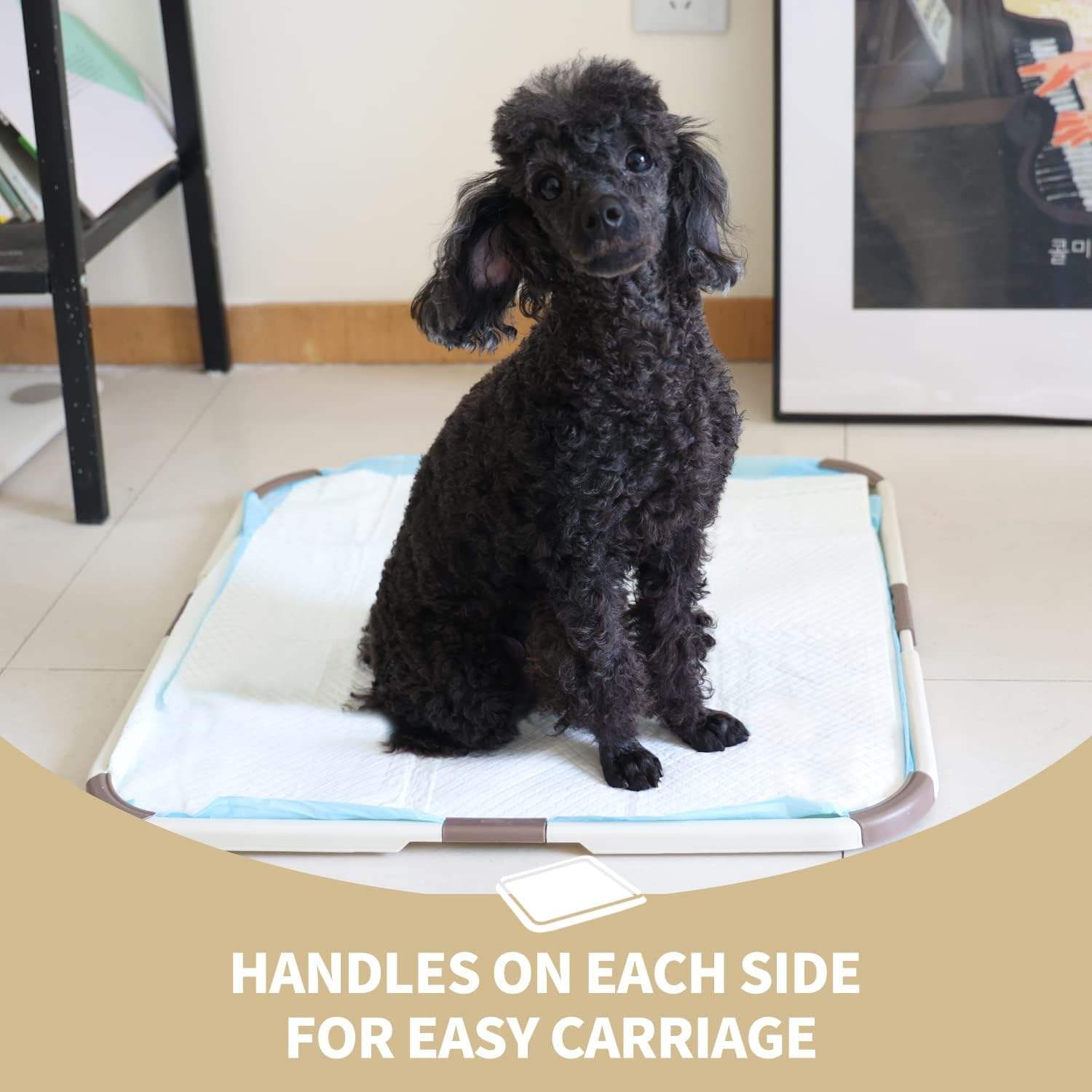 Dog Pee Pad Foldable Potty Training Holder Portable Silicone Tray For Puppy Training