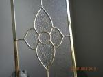 Figured Glass Panels For Kitchen Cabinets , Beveled / Flat Edge Glass For