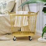 Nordic Rustproof H42.5CM Steel Laundry Basket