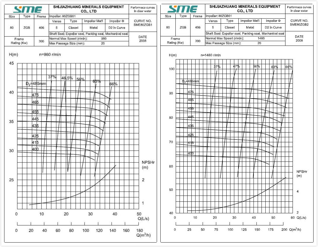 Sugar Cane slurry pumps 