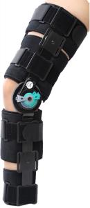 Wholesale Black Lightweight Post Op Hinged Knee Brace For Osteoarthritis , Arthritis from china suppliers