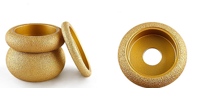 35mm Vacuum Brazed Ceramic Diamond Grinding Wheel Hole Dia 20mm 22.23mm
