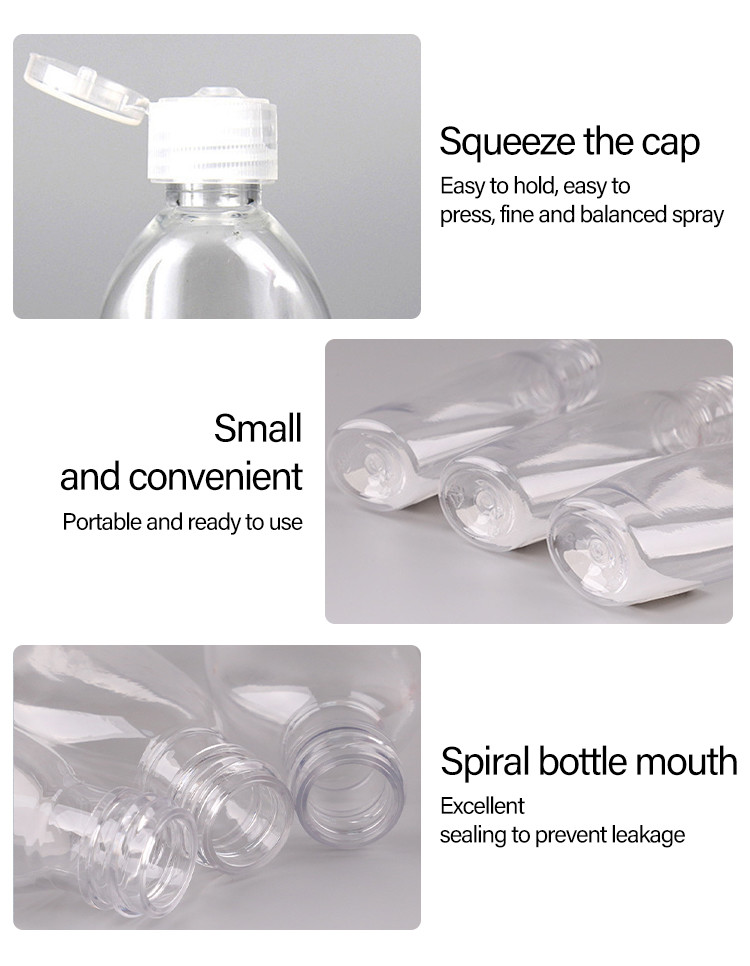 30ML Custom Pocket Plastic Sanitizer Bottle Hand Sanitizer Bottle Keychain