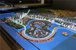 Large Scale Miniature City Model For Urban Planning Wooden Plate Base