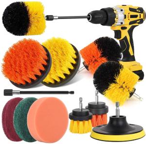 Wholesale 0.6 kg Drill Brush Attachment Set Drill Bit Scrub Brush For Cleaning Grout Car from china suppliers
