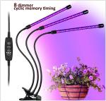 Standalone Greenhouse LED Grow Lights 30W 8 Dimmer 1200LM Adjustable Brightness