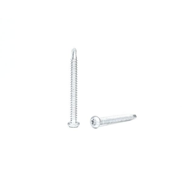 Black Coated Bi-Metal 304 Stainless Steel Pan Head Torx Self Drill Screw For