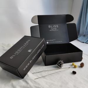 Wholesale Custom Logo Luxury Soft Touch Coruggated Black Paper Packaging Gift Box Cosmetic Bottle Cardboard Packing Box from china suppliers