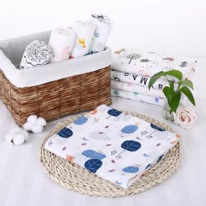 Wholesale OEKO TEX Muslin Swaddle Blankets100 Certified Quick Dry For Baby Nursing from china suppliers