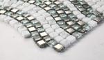 Ice Crack Glass Metal Mosaic Bathroom Backsplash Tile Special Chip Size