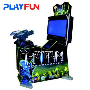 Wholesale Adult 2 players arcade game machine shooting coin operated vibration Aliens gun shooting simulator game machine from china suppliers